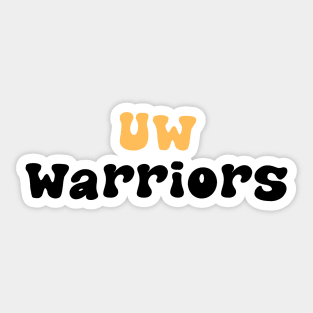 UW Warriors Sticker